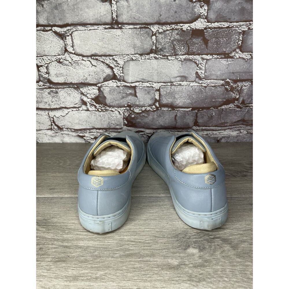 Alma Mater Blue Leather Slip On Casual Sneakers Shoes Women’s Sz 37EU/6.5M US - Picture 5 of 16